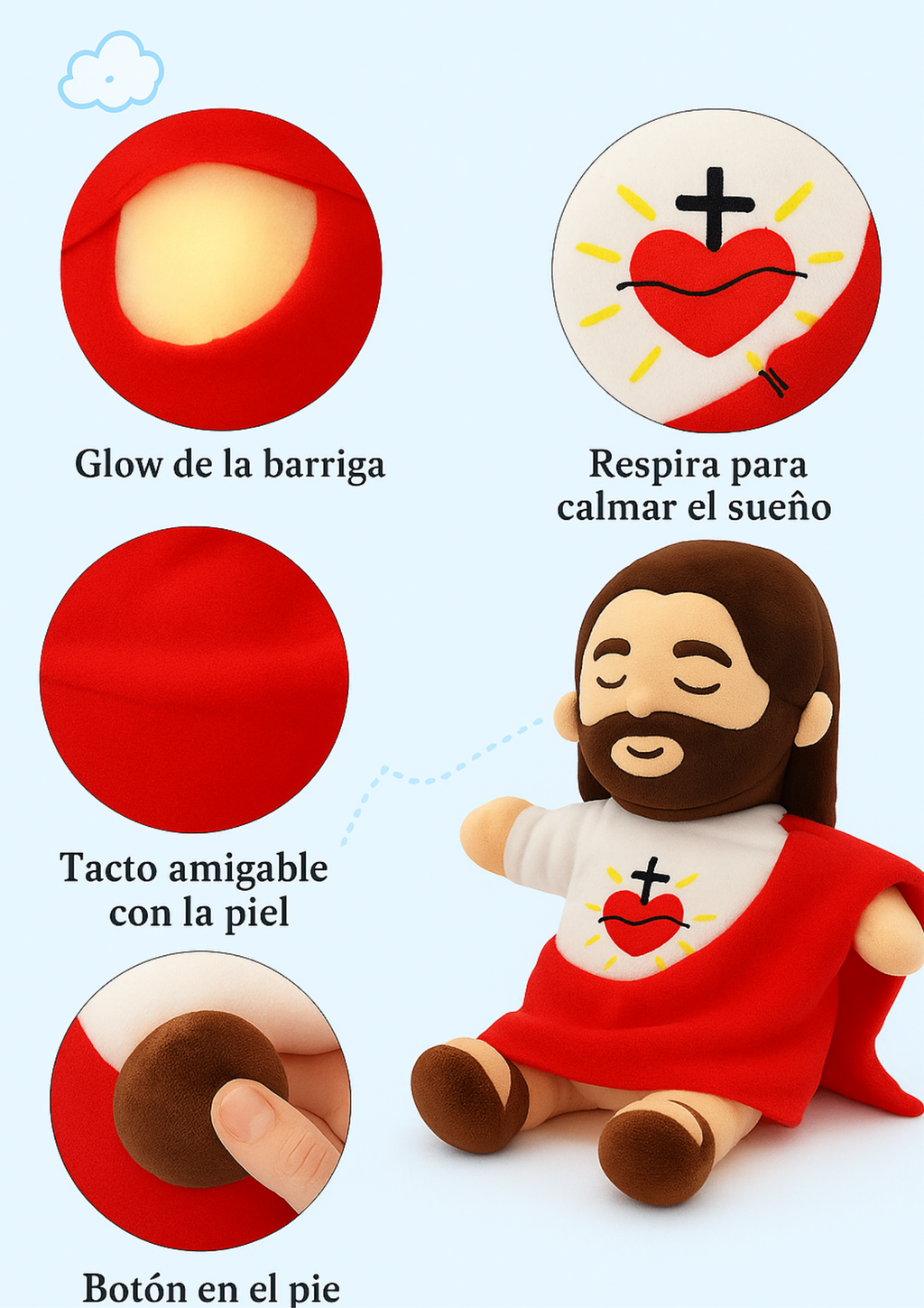 Peluche De Jesús Para Dormir Anti-estrés